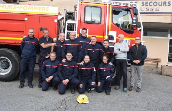 Rodez. Éric Auguste stores the fire hose at the emergency center