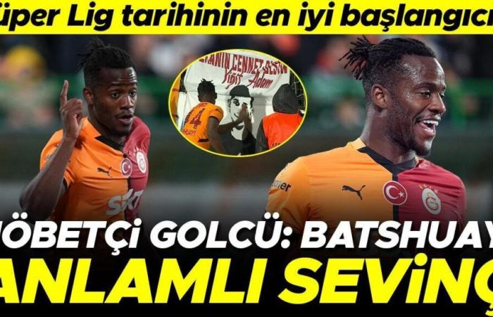 Galatasaray's on-duty striker Michy Batshuayi! The best start in Super League history…