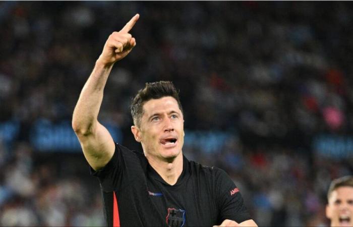 (WATCH) Robert Lewandowski's 15th La Liga goal of the season edges Barcelona past Celta Vigo