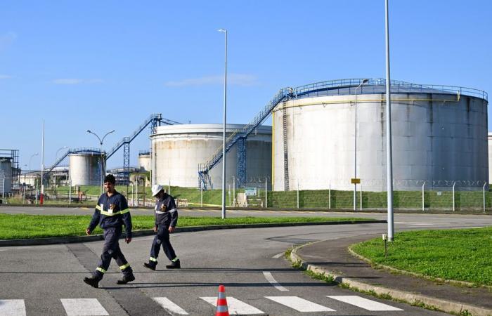 An oil leak in the Loire from the TotalEnergies refinery in Donges