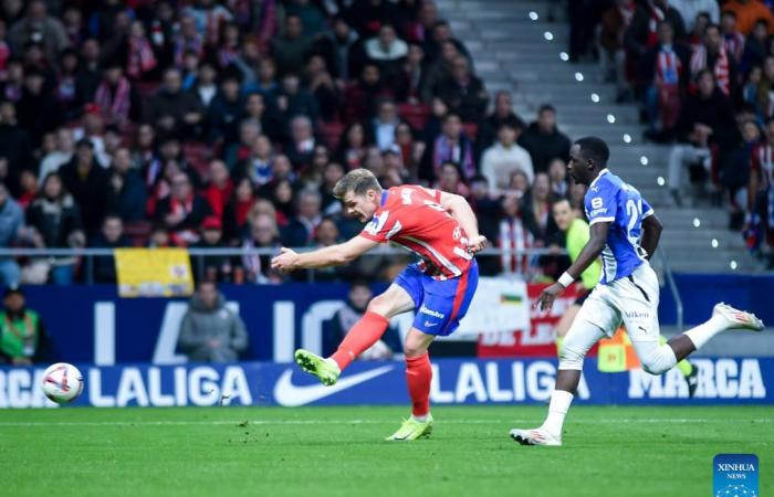 Atlético de Madrid vs. Deportivo Alaves-Xinhua