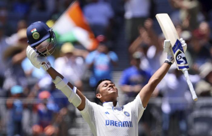 Jaiswal century lifts India to dominant position in 1st test against Australia