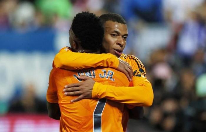 Real Madrid easily win at Leganés in La Liga with a goal from Mbappé