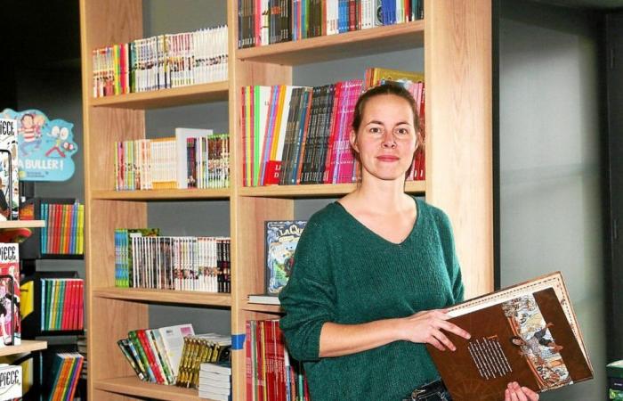 She opens the first bookstore in Pontrieux this Monday, November 25