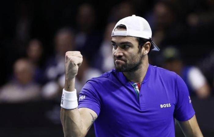 Matteo Berrettini dominates Botic Van de Zandschulp, Italy leads 1-0 in Davis Cup final