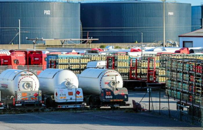 pollution in the Loire after an oil leak in a Total refinery