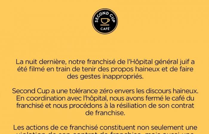 Jewish General Hospital | Cafe closed due to “hateful remarks” made by franchisee