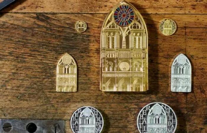 The Paris Mint unveils new coins for the reopening of Notre-Dame