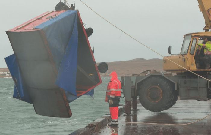 Five bags recovered from the port of Miquelon after the SPM Ferries incident