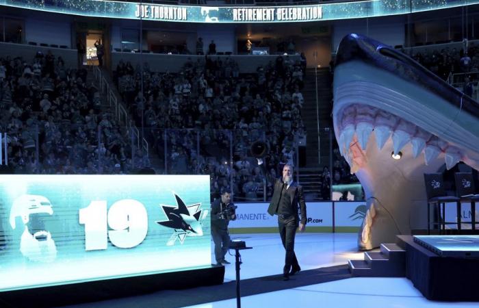 Joe Thornton | Sharks retire jersey number 19