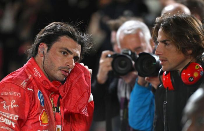 ‘We didn’t execute’ – P3 finisher Sainz explains bizarre Ferrari pit lane incident in Las Vegas