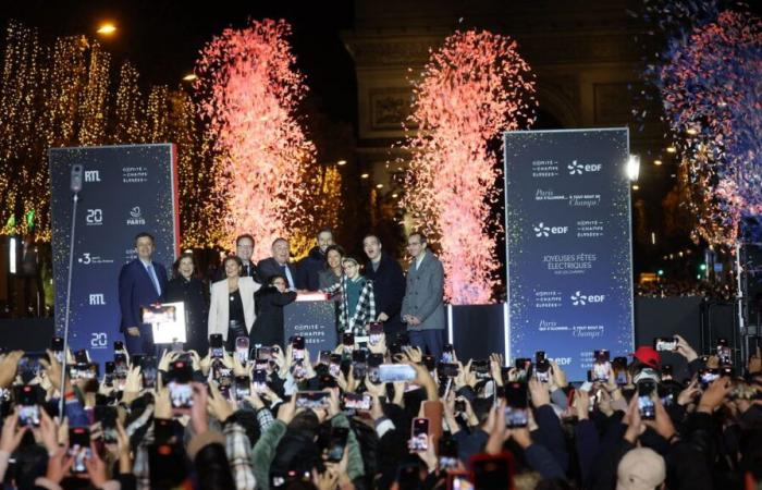 In Paris, Tony Estanguet inaugurates the Christmas lights on the Champs: “Reconnect with the magic of the Games”