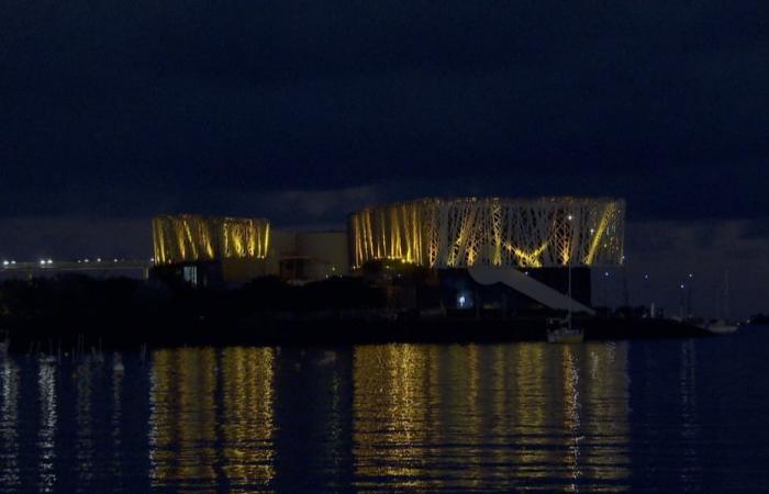 the ACTe Memorial lights up in orange as a symbol of the struggle