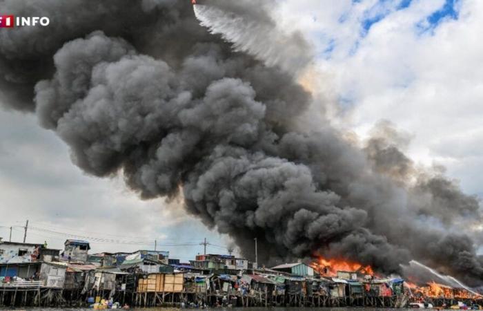 Philippines: slum ravaged by fire in Manila, hundreds of homes destroyed