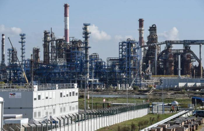 An oil leak from the Total refinery in Donges pollutes the Loire