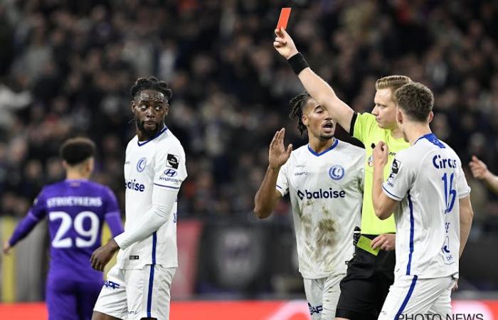 Anderlecht thundered past Ghent 6-0 in a tumultuous match, Buffalo finished with nine and were anything but happy with arbitration