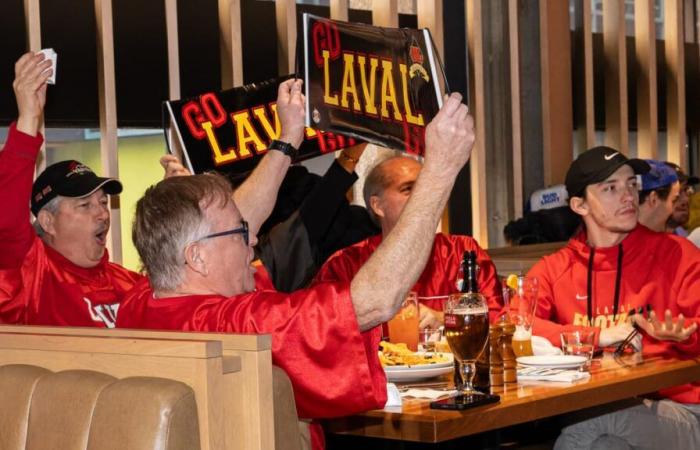 Fans push with the Rouge et Or hoping for another Vanier Cup