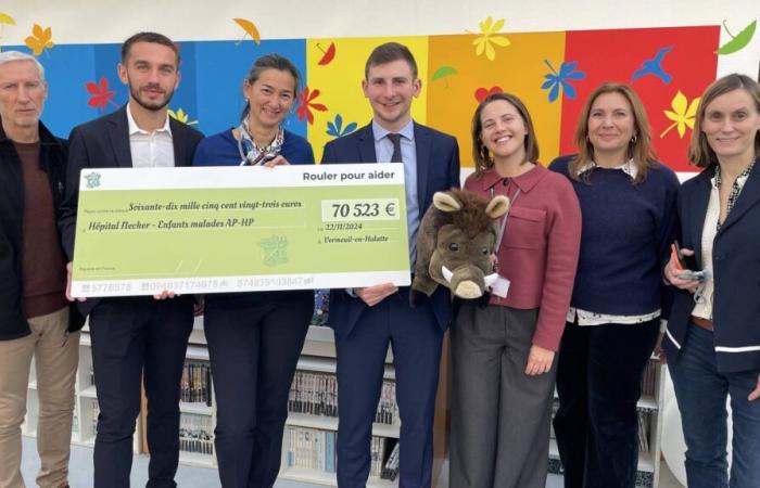 The Tour de France of two students from the south of Oise raised €70,523 for the children of Necker hospital