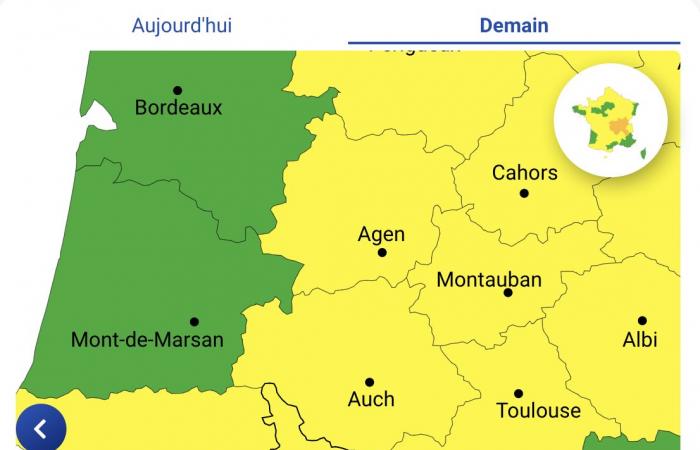 Weather alert for violent winds this Monday, November 25 in the Pyrénées-Atlantiques, Hautes-Pyrénées, Gers, Haute-Garonne, Ariège, Tarn-et-Garonne