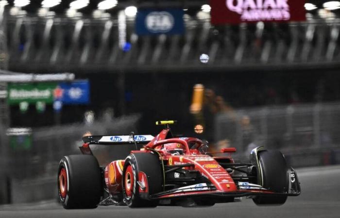 a tense arrival between Charles Leclerc and Carlos Sainz in Las Vegas