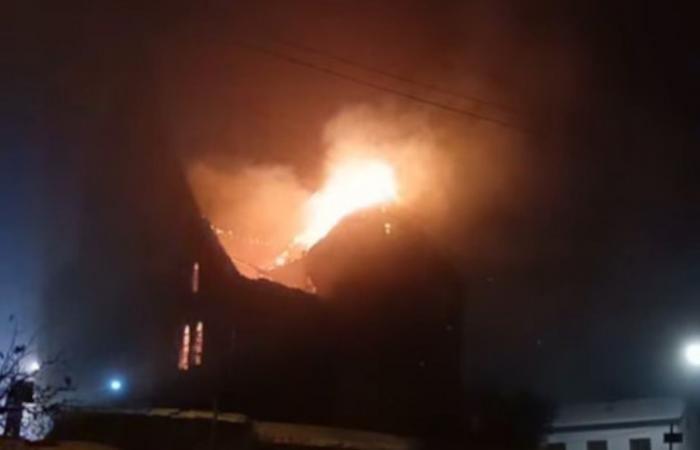 Fire at the Witry church: part of the building is completely damaged (photos)