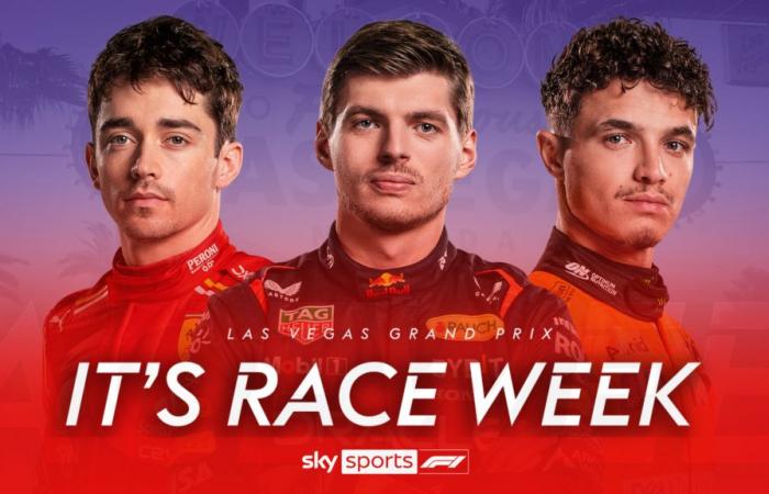 Las Vegas GP schedule: UK time, when to watch F1 weekend live on Sky Sports as Max Verstappen aims to seal title | F1 News