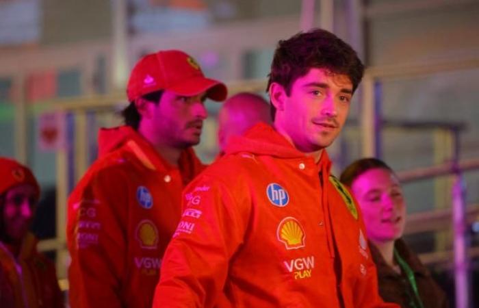 Charles Leclerc comes back against Carloz Sainz in Las Vegas (Las Vegas GP)