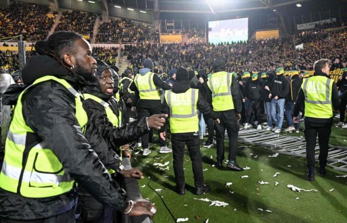 Nantes-Le Havre interrupted for half an hour at the end of the match