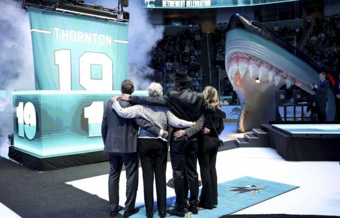 Joe Thornton | Sharks retire jersey number 19