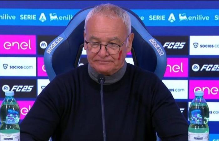 Ranieri live, interviews and LIVE press conference after Napoli-Roma