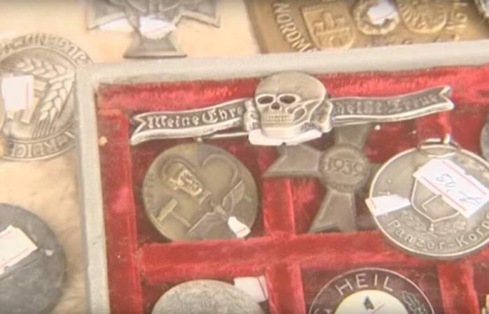 an auction of Nazi objects causes controversy in Caen