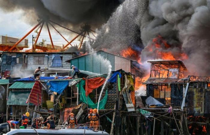 Philippines: fire devastates Tondo slum in Manila