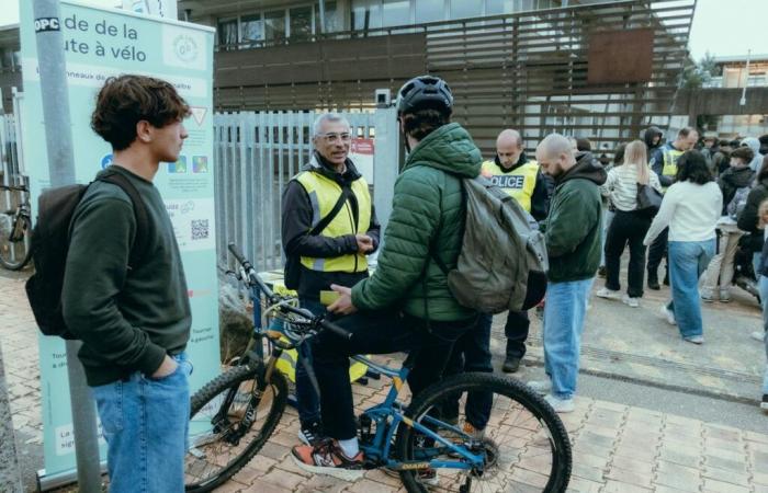 for the safety of cyclists, the Roue libre association acts on the prevention front