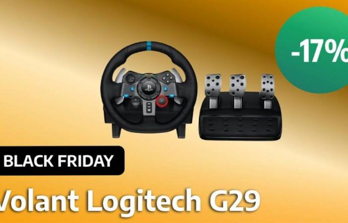 Black Friday: with its realistic force feedback, the Logitech G29 Steering Wheel for PS5, PS4, PC and Mac is available at a knockdown price