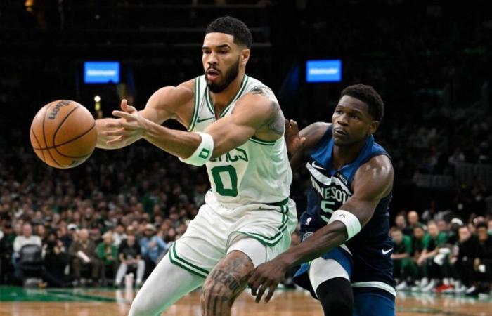 Tatum responds to Edwards’ trash-talk after C’s beat Wolves