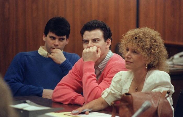 The Menendez brothers in court, campaigning for their release