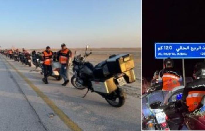 An unprecedented global feat: the Tour, “The Moroccan Sahara in the eyes of the Arabs”, on Green March motorcycles crosses the desert of the empty quarter of Saudi Arabia with great success