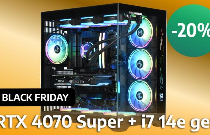 This special Black Friday gaming PC is 20% off with its RTX 4070 Super and Core i7 14700 KF!