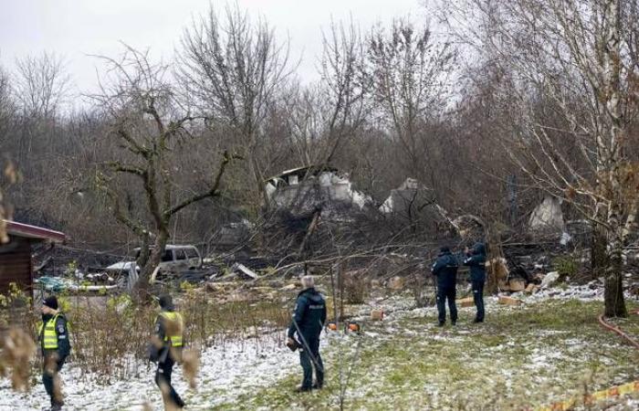 DHL cargo plane crashes and skids into a house in Lithuania, killing Spanish crew member