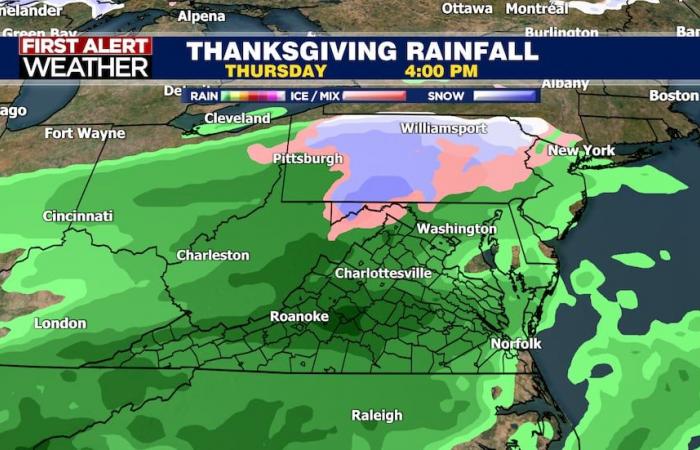 Tracking Thanksgiving storm system