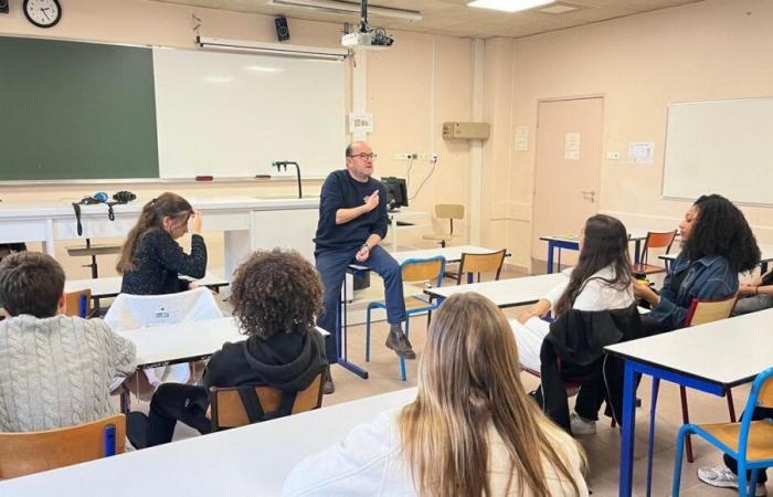 Telethon: a researcher leaves the laboratory for a Cannes high school