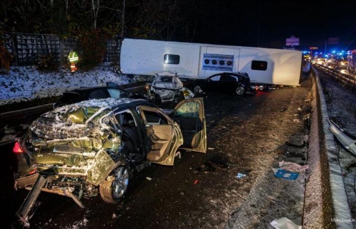 a victim of the road pileup on the A6B has died