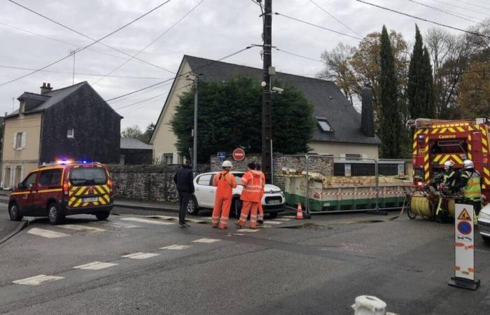 In Châteaubriant, rue de la Vannerie affected by a gas leak this Monday, November 25