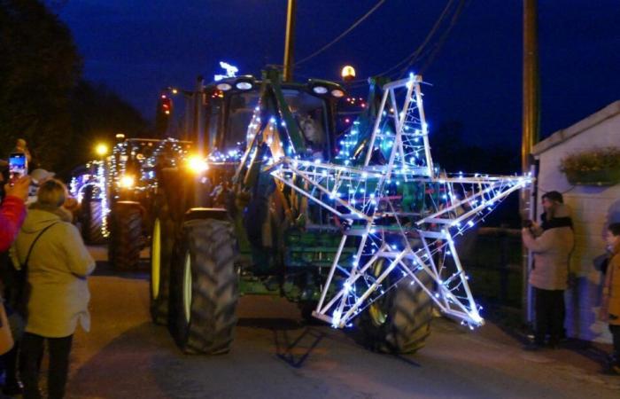 PHOTOS. Illuminated tractors attract crowds to this Calvados village