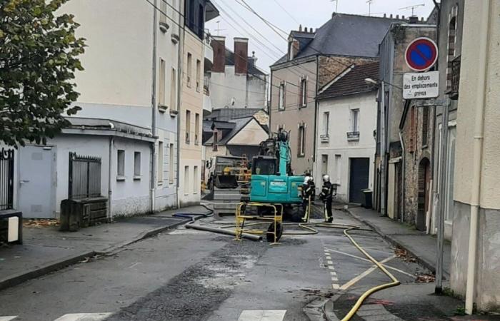 a gas leak in the city center, a closed street