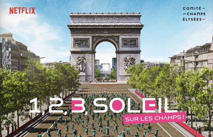 Take on the challenge of Squid Game's legendary “1, 2, 3 Soleil” in Paris with Maghla, Just Riadh and Inoxtag