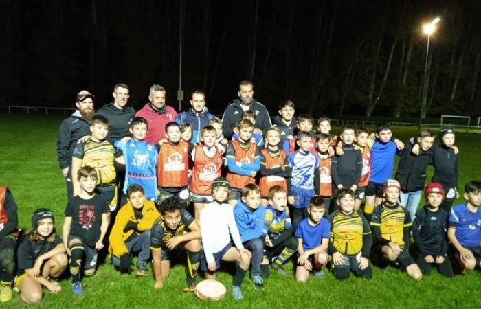 Rugby: the young people of Garonna XV met great champions