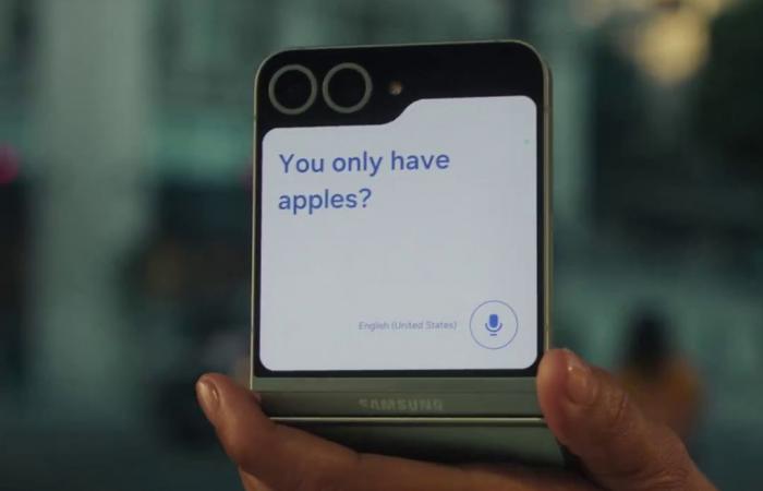 Samsung shades Apple in its latest foldable phone ad