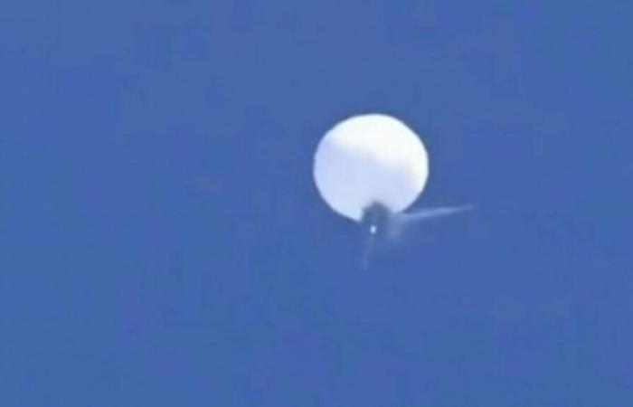 A Chinese balloon spotted by Taiwan in its air defense zone