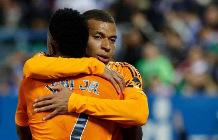 Leganés-Real Madrid: Kylian Mbappé scores his first goal in a month